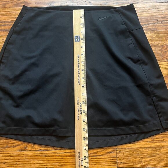 Nike Skort Women's Black M Dri Fit Tennis Golf Lined Skirt Stretch Pockets - Picture 10 of 11